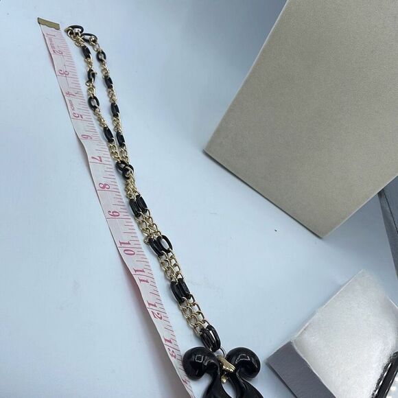 Vintage acrylic and gold chain vintage boho hippie necklace. - Picture 6 of 8